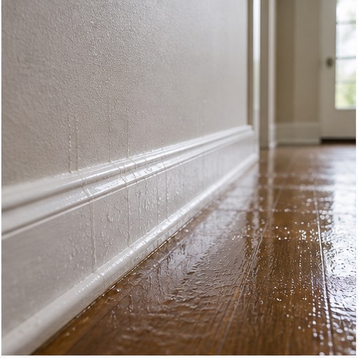 Ceiling water damage after a leak